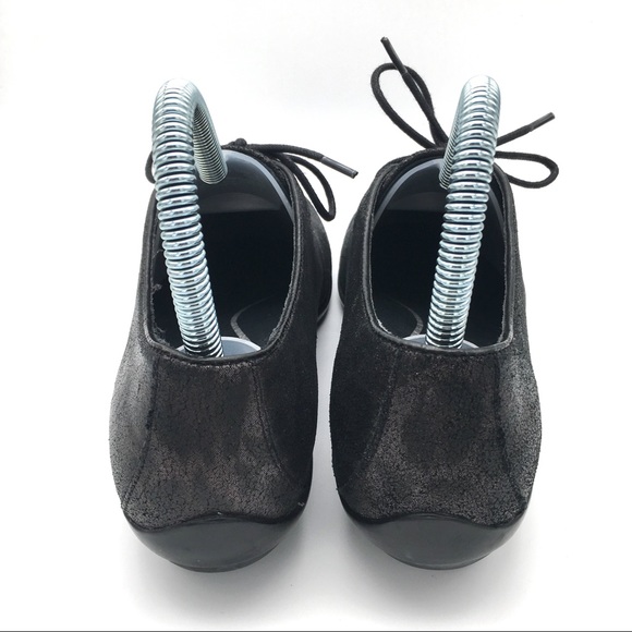 Dansko Leopard Print Oxfords Size 6 Black Bronze - Picture 4 of 8